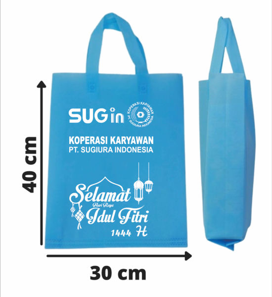 Pabrik Tas Spunbond Biru Muda