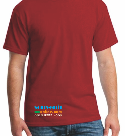 Baju Oblong Maroon Polos 