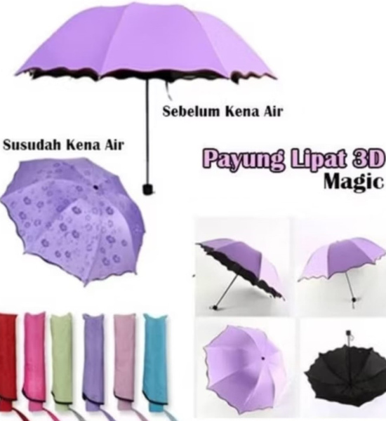 Payung Lipat 3 Dimensi Motif Campur