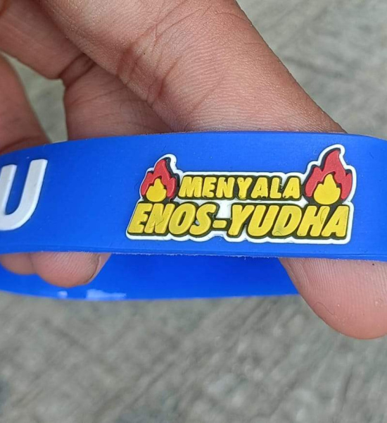 Gelang Karet Desain Khusus Calon Walikota Sumatera Selatan